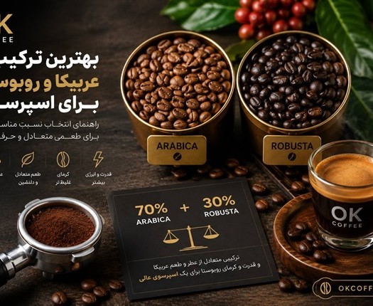 بهترین ترکیب عربیکا و روبوستا برای اسپرسو چیست؟